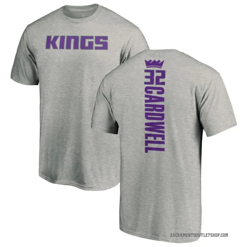 Dylan Cardwell Men's Sacramento Kings Ash Backer T-Shirt