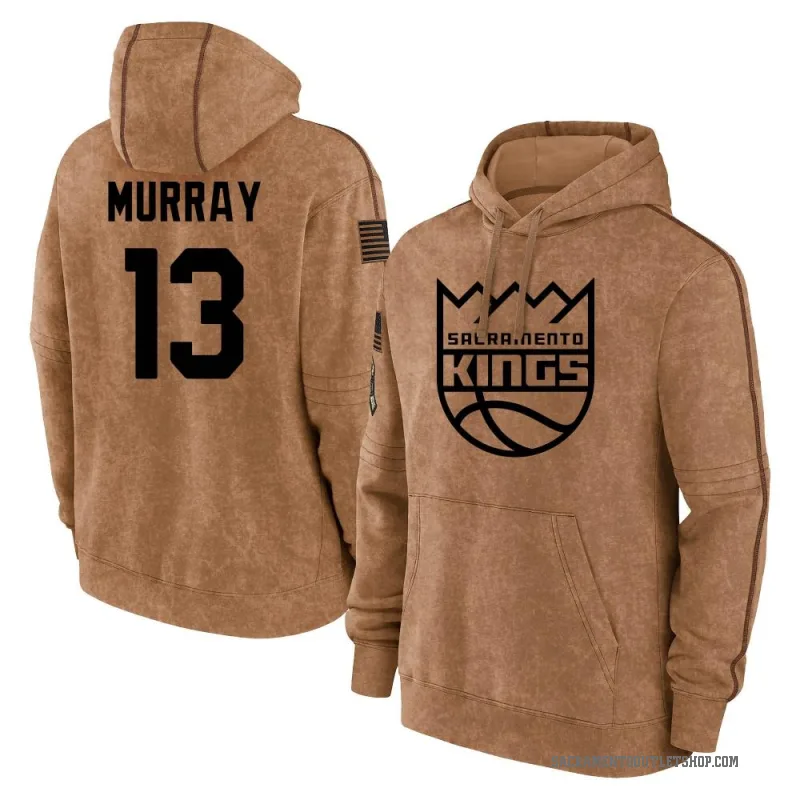 Keegan Murray Men's Brown Sacramento Kings 2023 Salute to Service Club Pullover Hoodie