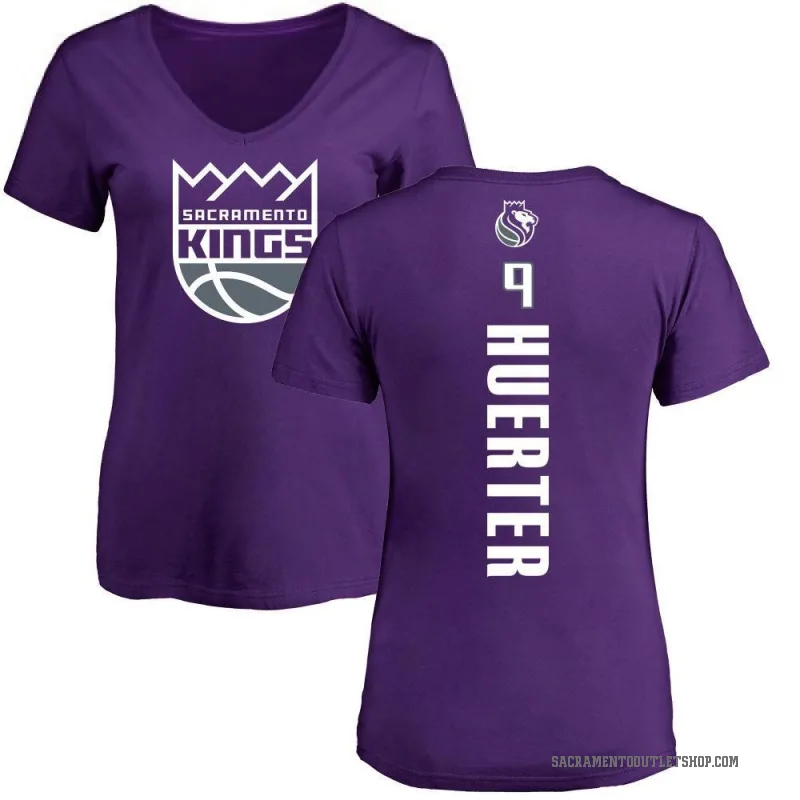 Kevin Huerter Women's Purple Sacramento Kings Backer T-Shirt