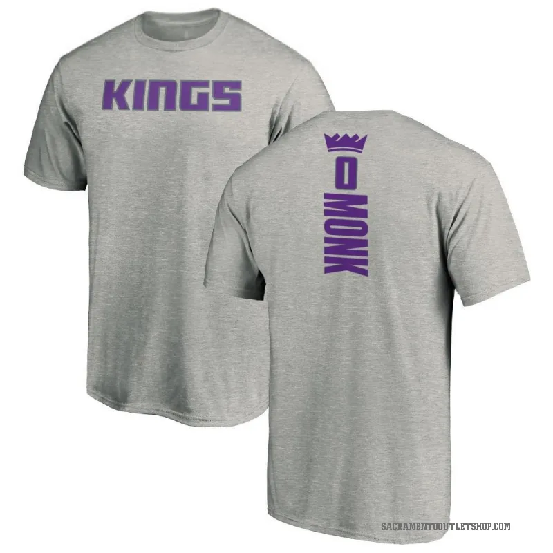 Malik Monk Men's Sacramento Kings Ash Backer T-Shirt