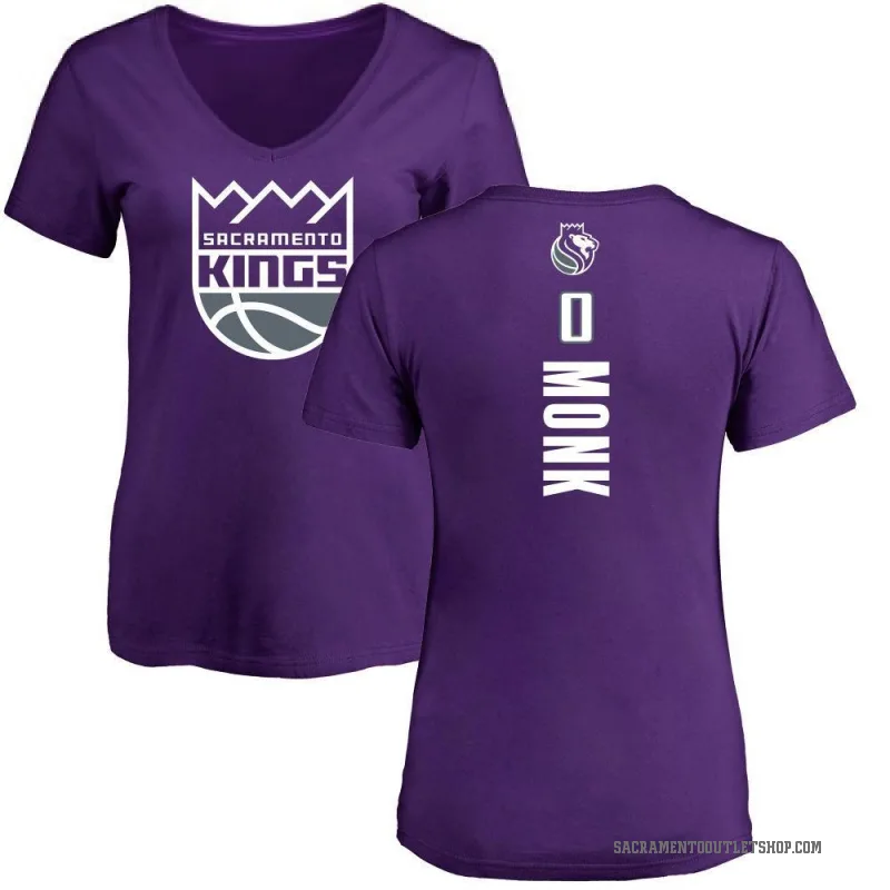 Malik Monk Women's Purple Sacramento Kings Backer T-Shirt