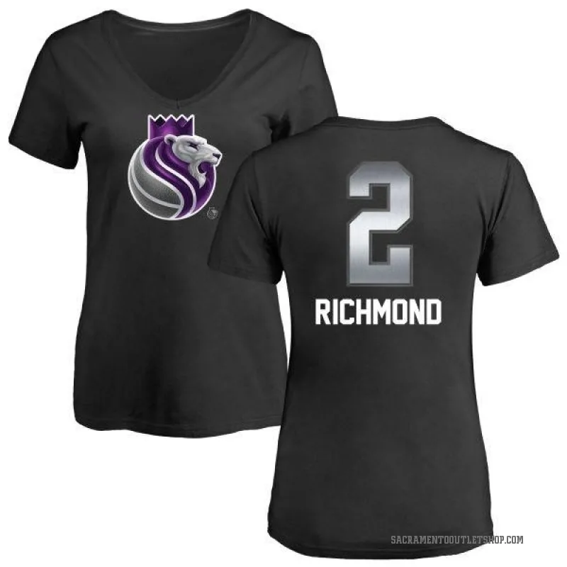 Mitch Richmond Women's Black Sacramento Kings Midnight Mascot T-Shirt