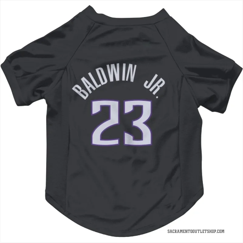 Patrick Baldwin Jr. Black Sacramento Kings Cat & Dog Pet Jersey