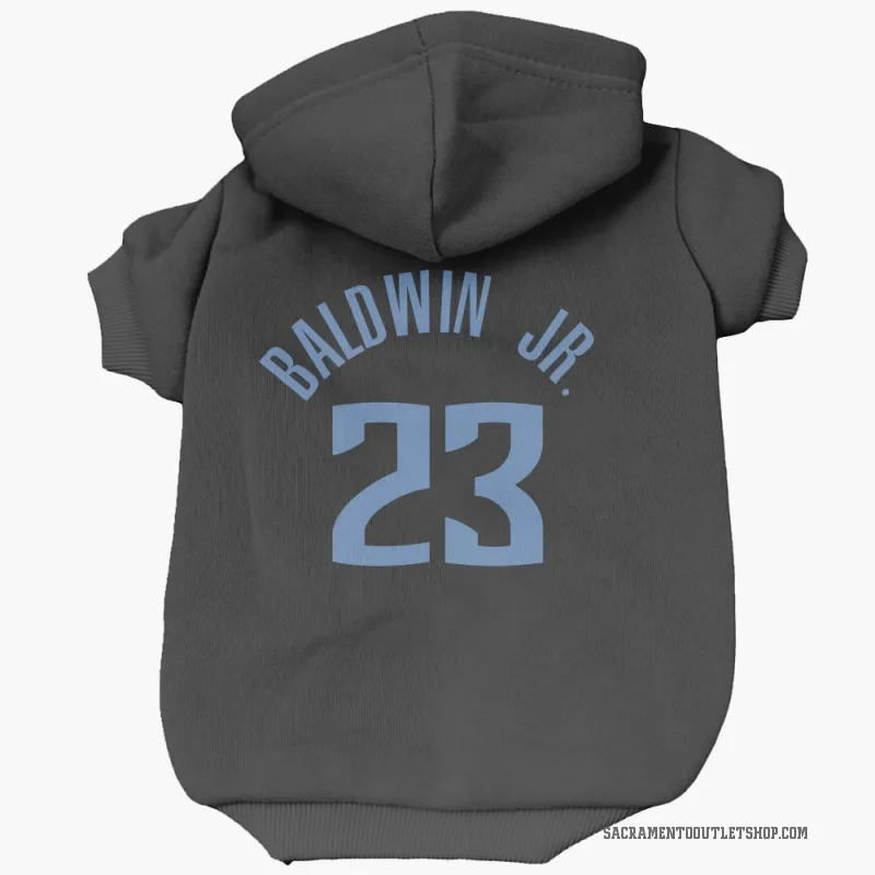 Patrick Baldwin Jr. Blue Sacramento Kings Black Cat & Dog Pet Hoodie
