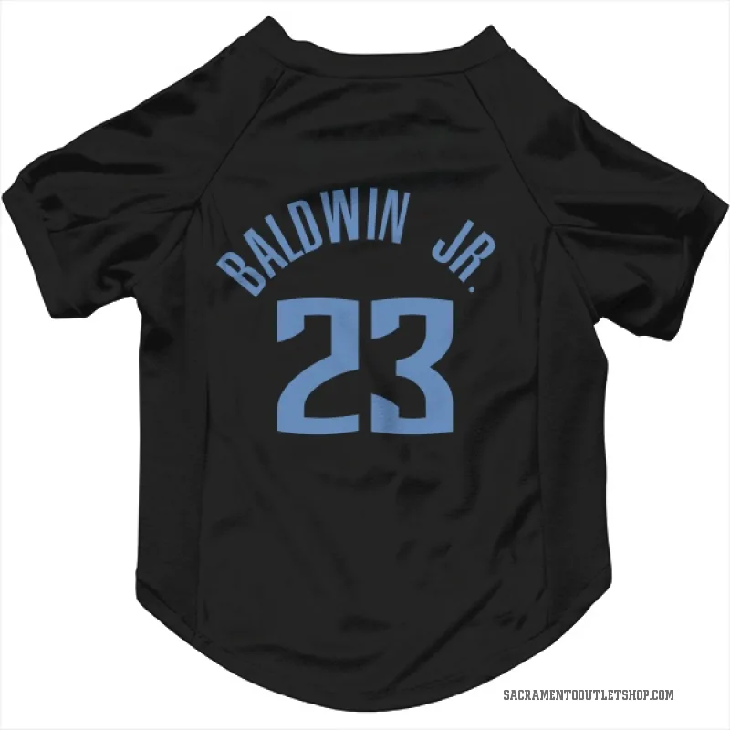 Patrick Baldwin Jr. Blue Sacramento Kings Black Cat & Dog Pet Jersey