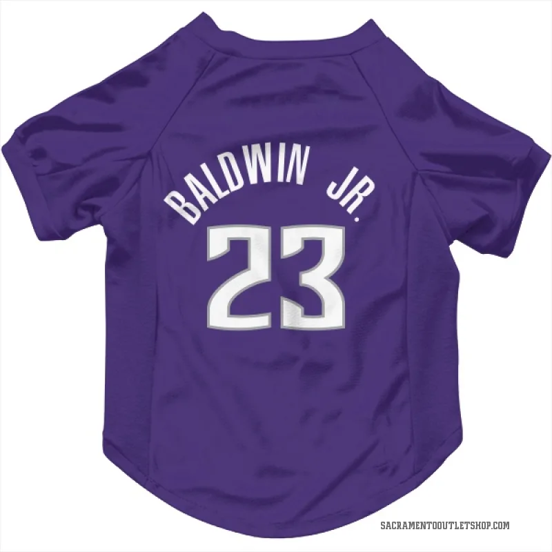 Patrick Baldwin Jr.  Purple Sacramento Kings  Cat & Dog Pet Jersey