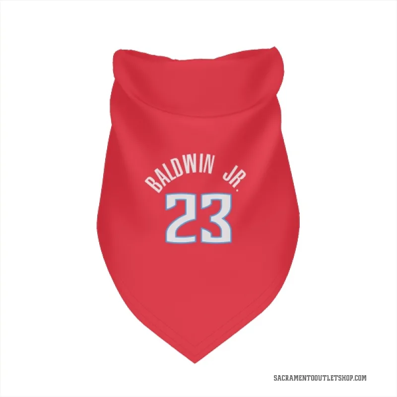 Patrick Baldwin Jr.  Red Sacramento Kings  Cat & Dog Pet Bandana