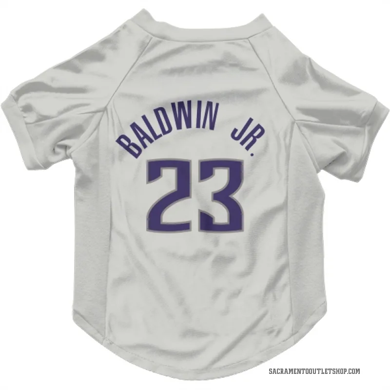 Patrick Baldwin Jr.  White Sacramento Kings  Cat & Dog Pet Jersey