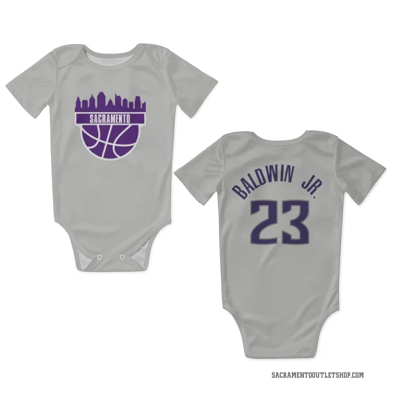 Patrick Baldwin Jr.  White Sacramento Kings  Newborn & Infant Bodysuit